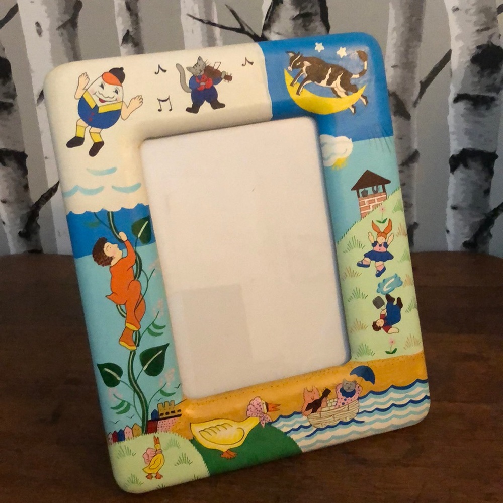 Hand painted nursery frame